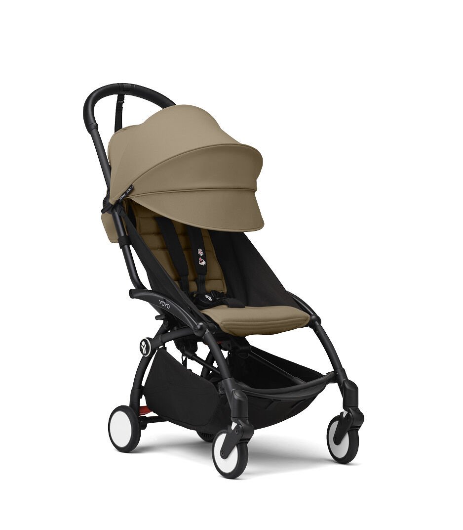 Stokke® YOYO3® 6+ Toffee. Black Frame. Extended Canopy. galery image 4